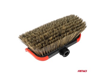 Amio - ΒΟΥΡΤΣΑ ΠΛΥΣΙΜΑΤΟΣ ΜΕ ΤΗΛΕΣΚΟΠΙΚΟ ΚΟΝΤΑΡΙ 141-240cm & ΑΝΤΑΠΤΟΡΑ ΓΙΑ ΠΑΡΟΧΗ ΝΕΡΟΥ​ - 1 TEM. (03956/AM)