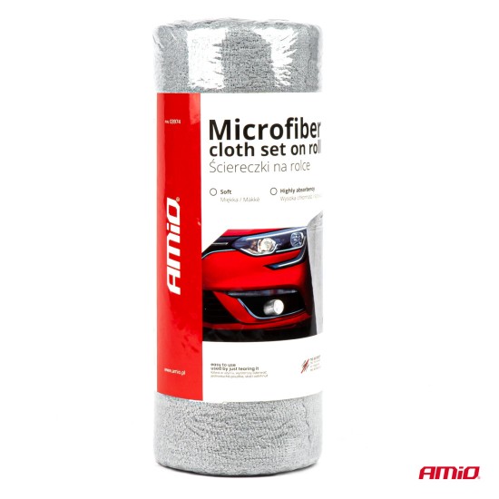 Amio - ΠΑΝΑΚΙA ΓΥΑΛΙΣΜΑΤΟΣ/ΣΤΕΓΝΩΜΑΤΟΣ ΜΙΚΡΟΦΙΜΠΡΑ 30x30cm - 1 Ρολό 50 τεμ. (03974/AM)