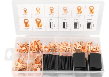 Amio - ΦΙΣΑΚΙΑ/ΣΥΝΔΕΣΜΟΙ/ΑΚΡΟΔΕΚΤΕΣ ΚΑΛΩΔΙΩΝ & ΘΕΡΜΟΣΥΣΤΕΛΛΟΜΕΝΟΙ ΣΩΛΗΝΕΣ/ΜΟΝΩΤΙΚΑ ΚΑΛΩΔΙΩΝ - 90 τεμ. (03984/AM)