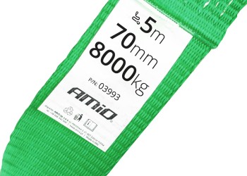 Amio - ΙΜΑΝΤΑΣ ΡΥΜΟΥΛΚΗΣΗΣ TOW ROPE ΠΡΑΣΙΝΟ 75mm 8000KG 5m - 1 τεμ. (03993/AM)