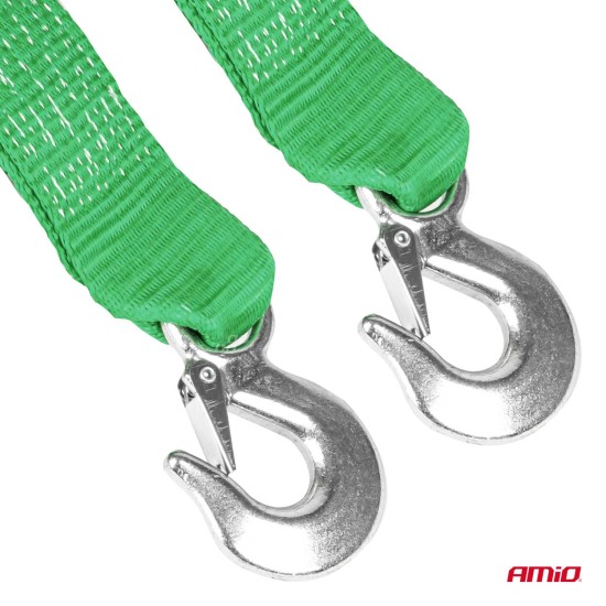 Amio - ΙΜΑΝΤΑΣ ΡΥΜΟΥΛΚΗΣΗΣ TOW ROPE ΠΡΑΣΙΝΟ 75mm 8000KG 5m - 1 τεμ. (03993/AM)