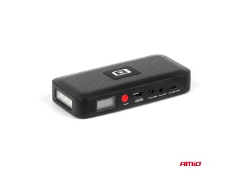 Amio - ΕΚΚΙΝΗΤΗΣ ΜΠΑΤΑΡΙΑΣ - STARTER POWERBANK 12V 4000mAh 800A ΜΕ ΟΘΟΝΗ LCD & ΑΣΥΡΜΑΤΗ ΦΟΡΤΙΣΗ - 1 τεμ. (04055/AM)