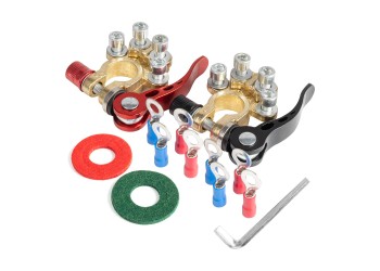 Amio - ΠΟΛΟΙ ΜΠΑΤΑΡΙΑΣ / ΑΚΡΟΔΕΚΤΕΣ 12V 40A ΜΕ ΣΦΙΓΚΤΗΡΕΣ & ΣΥΝΔΕΣΜΟΥΣ ΚΕΦΑΛΗΣ - 1 ΣΕΤ (04058/AM)