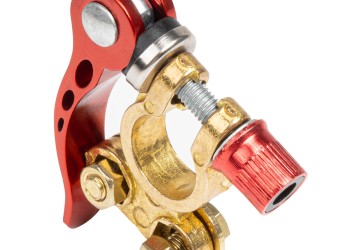 Amio - ΠΟΛΟΙ ΜΠΑΤΑΡΙΑΣ / ΑΚΡΟΔΕΚΤΕΣ 12V 40A ΜΕ ΣΦΙΓΚΤΗΡΕΣ & ΚΛΕΙΔΙ - 2 ΤΕΜ. (04059/AM)