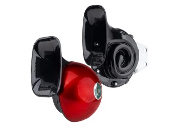 Amio - ΚΟΡΝΑ ΣΑΛΙΓΓΑΡΙΑ 12V - 110dB ΚΟΚΚΙΝΟ/ΜΑΥΡΟ - 2 ΤΕΜ. (04075/AM)