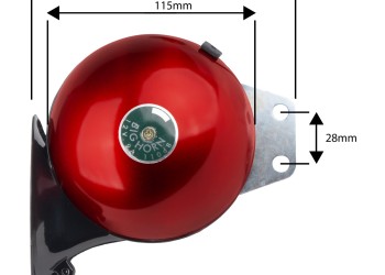 Amio - ΚΟΡΝΑ ΣΑΛΙΓΓΑΡΙΑ 12V - 110dB ΚΟΚΚΙΝΟ/ΜΑΥΡΟ - 2 ΤΕΜ. (04075/AM)