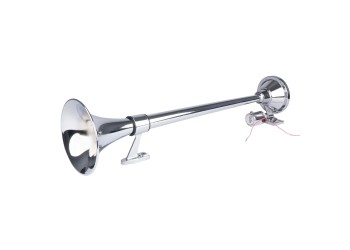 Amio - ΚΟΡΝΑ ΠΝΕΥΜΑΤΙΚΗ ΜΟΝΗ 12/24V 150dB ΜΗΚΟΣ:64 cm ΧΡΩΜΙΟ - 1 ΤΕΜ. (04076/AM)