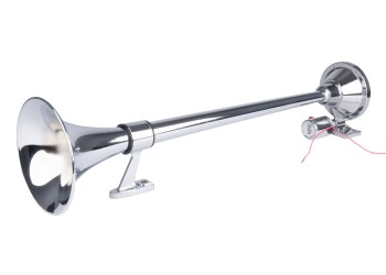 Amio - ΚΟΡΝΑ ΠΝΕΥΜΑΤΙΚΗ ΜΟΝΗ 12/24V 150dB ΜΗΚΟΣ:64 cm ΧΡΩΜΙΟ - 1 ΤΕΜ. (04076/AM)