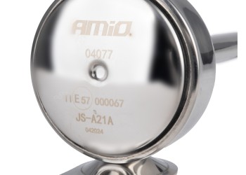 Amio - ΚΟΡΝΑ ΠΝΕΥΜΑΤΙΚΗ ΜΟΝΗ 12/24V 115dB HIGH TONE ΜΗΚΟΣ:520mm ΧΡΩΜΙΟ - 1 ΤΕΜ. (04077/AM)