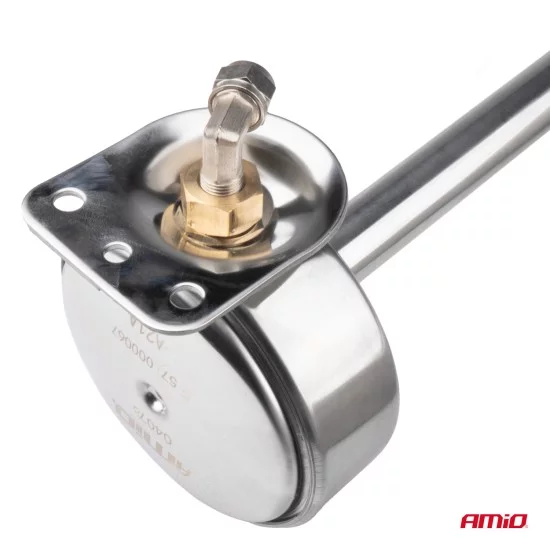 Amio - ΚΟΡΝΑ ΠΝΕΥΜΑΤΙΚΗ ΜΟΝΗ 12/24V 115dB LOW TONE ΜΗΚΟΣ:620mm ΧΡΩΜΙΟ - 1 ΤΕΜ. (04078/AM)