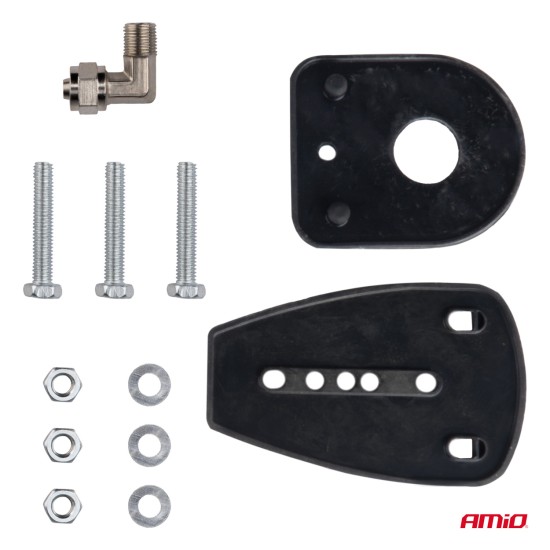 Amio - ΚΟΡΝΑ ΠΝΕΥΜΑΤΙΚΗ ΜΟΝΗ 12/24V 115dB LOW TONE ΜΗΚΟΣ:620mm ΧΡΩΜΙΟ - 1 ΤΕΜ. (04078/AM)