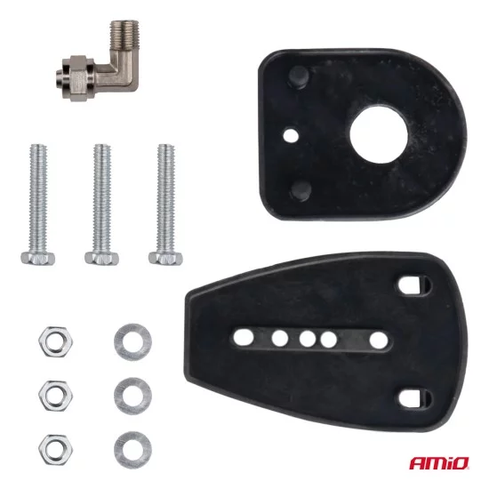 Amio - ΚΟΡΝΑ ΠΝΕΥΜΑΤΙΚΗ ΜΟΝΗ 12/24V 115dB LOW TONE ΜΗΚΟΣ:620mm ΧΡΩΜΙΟ - 1 ΤΕΜ. (04078/AM)