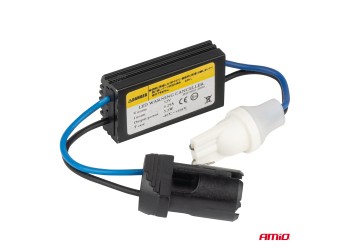 Amio - ΑΝΤΙΣΤΑΣΗ ΓΙΑ ΛΑΜΠΑΚΙΑ LED T10 W5W 12V 3.2W - 1 τεμ. (04087/AM)
