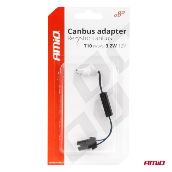 Amio - ΑΝΤΙΣΤΑΣΗ ΓΙΑ ΛΑΜΠΑΚΙΑ LED T10 W5W 12V 3.2W - 1 τεμ. (04087/AM)