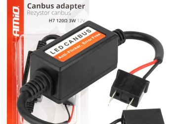 Amio - ΑΝΤΙΣΤΑΣΗ ΓΙΑ ΛΑΜΠΕΣ LED H7 12V 3W 120Ω (ΑΝΤΙΣΤΑΣΗ-ΨΕΥΤΗΣ-CANCELLER) - 1 τεμ. (04088/AM)