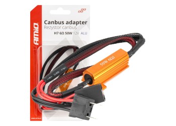 Amio - ΑΝΤΙΣΤΑΣΗ ΓΙΑ ΛΑΜΠΕΣ LED H7 12V 50W 6Ω (ΑΝΤΙΣΤΑΣΗ-ΨΕΥΤΗΣ-CANCELLER) - 1 τεμ. (04089/AM)