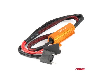 Amio - ΑΝΤΙΣΤΑΣΗ ΓΙΑ ΛΑΜΠΕΣ LED H7 12V 50W 6Ω (ΑΝΤΙΣΤΑΣΗ-ΨΕΥΤΗΣ-CANCELLER) - 1 τεμ. (04089/AM)