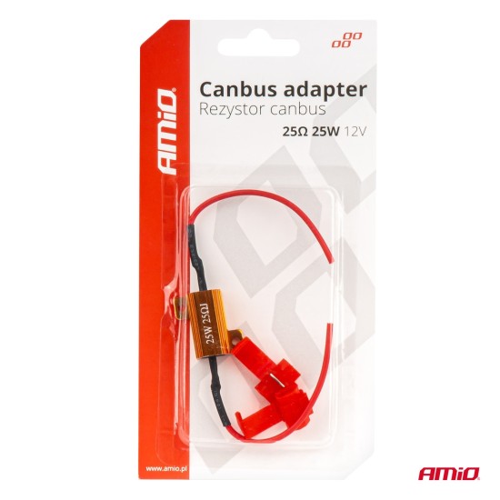 Amio - CANBUS Αντίσταση 25Ω 25W για LED Λάμπες – Anti Error - 1 τεμ. (04093/AM)