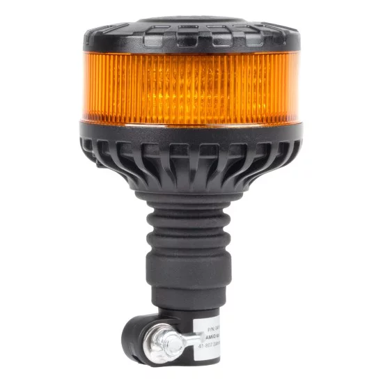 Amio - ΦΑΡΟΣ HEAVY DUTY W28P 12/24V 16LED ΕΛΑΣΤΙΚΟΣ ΒΙΔΩΤΟΣ ΠΟΡΤΟΚΑΛΙ Υ169mm Φ110mm - 1 τεμ. (04104/AM)