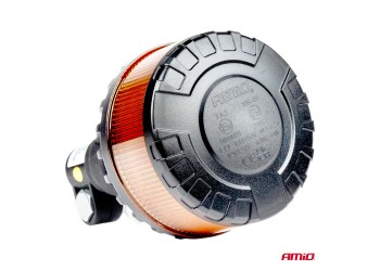 Amio - ΦΑΡΟΣ HEAVY DUTY W28P 12/24V 16LED ΕΛΑΣΤΙΚΟΣ ΒΙΔΩΤΟΣ ΠΟΡΤΟΚΑΛΙ Υ169mm Φ110mm - 1 τεμ. (04104/AM)