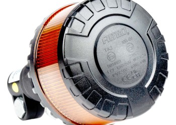 Amio - ΦΑΡΟΣ HEAVY DUTY W28P 12/24V 16LED ΕΛΑΣΤΙΚΟΣ ΒΙΔΩΤΟΣ ΠΟΡΤΟΚΑΛΙ Υ169mm Φ110mm - 1 τεμ. (04104/AM)