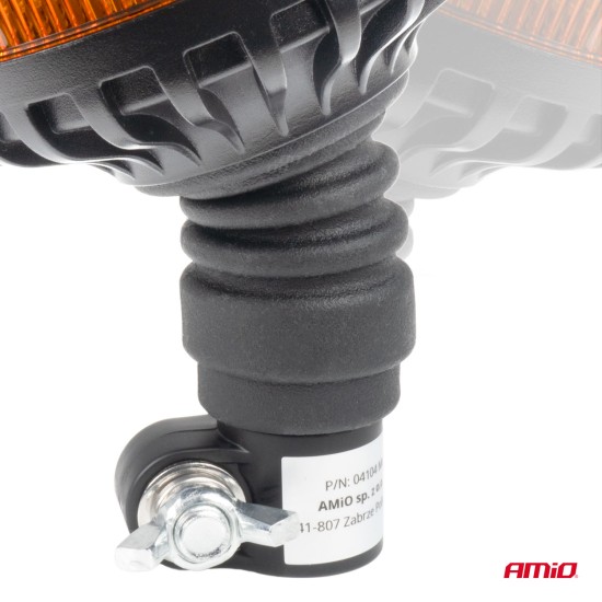 Amio - ΦΑΡΟΣ HEAVY DUTY W28P 12/24V 16LED ΕΛΑΣΤΙΚΟΣ ΒΙΔΩΤΟΣ ΠΟΡΤΟΚΑΛΙ Υ169mm Φ110mm - 1 τεμ. (04104/AM)