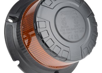 Amio - ΦΑΡΟΣ HEAVY DUTY W28B 12/24V ΠΟΡΤΟΚΑΛΙ 16LED ΒΙΔΩΤΟΣ Υ77mm Φ110mm - 1 τεμ. (04106/AM)