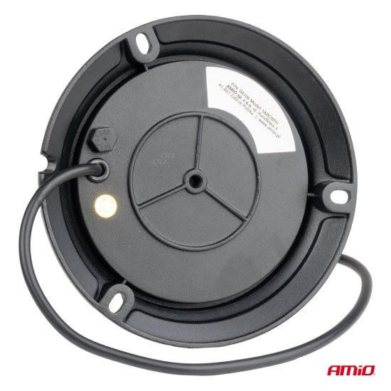 Amio - ΦΑΡΟΣ HEAVY DUTY W28B 12/24V ΠΟΡΤΟΚΑΛΙ 16LED ΒΙΔΩΤΟΣ Υ77mm Φ110mm - 1 τεμ. (04106/AM)