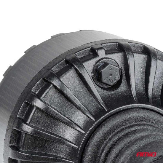 Amio - ΦΑΡΟΣ ΦΙΜΕ HEAVY DUTY W28P 12/24V 16LED ΕΛΑΣΤΙΚΟΣ ΒΙΔΩΤΟΣ ΠΟΡΤΟΚΑΛΙ Υ169mm Φ110mm - 1 τεμ. (04107/AM)