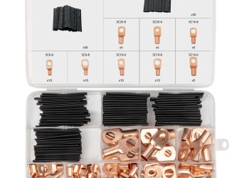 Amio - ΣΥΝΔΕΣΜΟΙ ΚΑΛΩΔΙΩΝ & ΘΕΡΜΟΣΥΣΤΕΛΛΟΜΕΝΟΙ ΣΩΛΗΝΕΣ ΣΕΤ ΔΙΑΦΟΡΑ ΜΕΓΕΘΗ - 140 τεμ. (04121/AM)