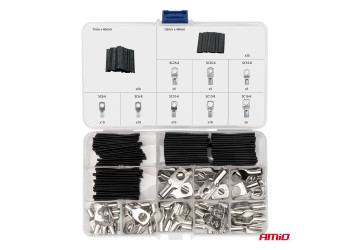 Amio - ΣΥΝΔΕΣΜΟΙ ΚΑΛΩΔΙΩΝ & ΘΕΡΜΟΣΥΣΤΕΛΛΟΜΕΝΟΙ ΣΩΛΗΝΕΣ ΣΕΤ ΔΙΑΦΟΡΑ ΜΕΓΕΘΗ - 140 τεμ. (04122/AM)