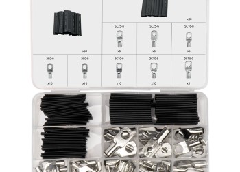 Amio - ΣΥΝΔΕΣΜΟΙ ΚΑΛΩΔΙΩΝ & ΘΕΡΜΟΣΥΣΤΕΛΛΟΜΕΝΟΙ ΣΩΛΗΝΕΣ ΣΕΤ ΔΙΑΦΟΡΑ ΜΕΓΕΘΗ - 140 τεμ. (04122/AM)