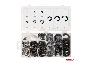 Amio - ΚΛΙΠΣ/ΑΣΦΑΛΕΙΕΣ ΕΞΩΤΕΡΙΚΕΣ E-CLIP ΜΕΤΑΛΛΙΚΑ ΣΕΤ ΔΙΑΦΟΡΑ ΜΕΓΕΘΗ - 300 τεμ. (04124/AM)