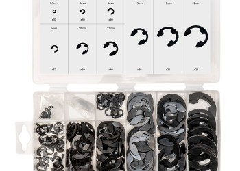 Amio - ΚΛΙΠΣ/ΑΣΦΑΛΕΙΕΣ ΕΞΩΤΕΡΙΚΕΣ E-CLIP ΜΕΤΑΛΛΙΚΑ ΣΕΤ ΔΙΑΦΟΡΑ ΜΕΓΕΘΗ - 300 τεμ. (04124/AM)