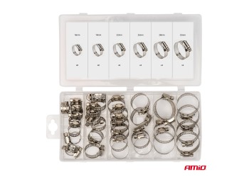Amio - ΚΟΛΙΕΔΕΣ ΣΦΙΓΚΤΗΡΕΣ - ΔΙΑΦΟΡΑ ΜΕΓΕΘΗ ΑΠΟ ΑΝΟΞΕΙΔΩΤΟ ΑΤΣΑΛΙ - 34 τεμ. (04125/AM)