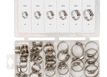 Amio - ΚΟΛΙΕΔΕΣ ΣΦΙΓΚΤΗΡΕΣ - ΔΙΑΦΟΡΑ ΜΕΓΕΘΗ ΑΠΟ ΑΝΟΞΕΙΔΩΤΟ ΑΤΣΑΛΙ - 34 τεμ. (04125/AM)