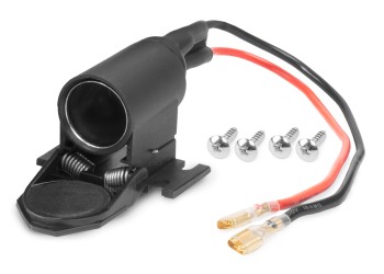 Amio - ΠΡΙΖΑ ΜΕ ΜΟΝΗ ΥΠΟΔΟΧΗ ΓΙΑ ΦΙΣ ΑΝΑΠΤΗΡΑ 12/24V ΜΕ ΠΡΟΣΤΑΤΕΥΤΙΚΟ ΚΑΠΑΚΙ - 1 τεμ. (04128/AM)