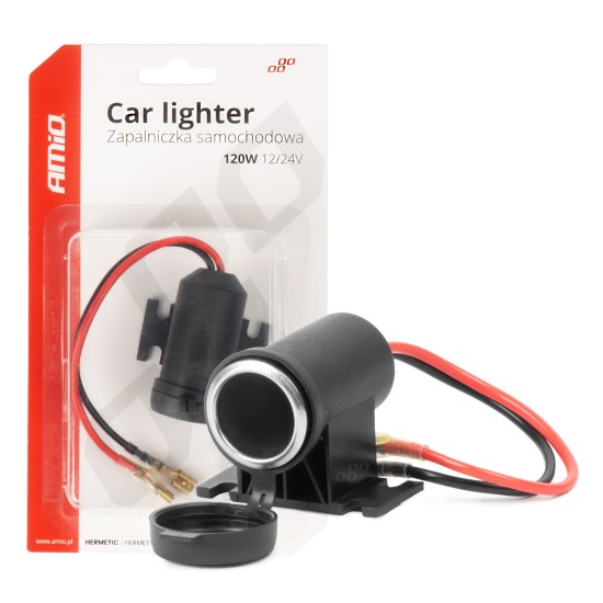 Amio - ΠΡΙΖΑ ΜΕ ΜΟΝΗ ΥΠΟΔΟΧΗ ΓΙΑ ΦΙΣ ΑΝΑΠΤΗΡΑ 12/24V ΑΔΙΑΒΡΟΧΗ - 1 τεμ. (04129/AM)