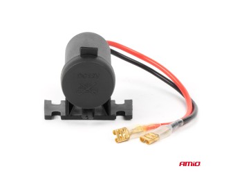 Amio - ΠΡΙΖΑ ΜΕ ΜΟΝΗ ΥΠΟΔΟΧΗ ΓΙΑ ΦΙΣ ΑΝΑΠΤΗΡΑ 12/24V ΑΔΙΑΒΡΟΧΗ - 1 τεμ. (04129/AM)