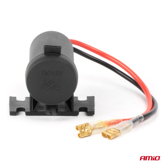 Amio - ΠΡΙΖΑ ΜΕ ΜΟΝΗ ΥΠΟΔΟΧΗ ΓΙΑ ΦΙΣ ΑΝΑΠΤΗΡΑ 12/24V ΑΔΙΑΒΡΟΧΗ - 1 τεμ. (04129/AM)
