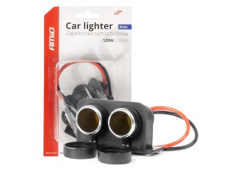 Amio - ΠΡΙΖΑ ΜΕ ΔΙΠΛΗ ΥΠΟΔΟΧΗ ΓΙΑ ΦΙΣ ΑΝΑΠΤΗΡΑ 12/24V - 1 τεμ. (04130/AM)