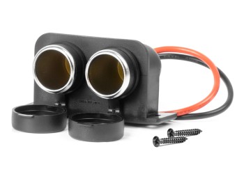 Amio - ΠΡΙΖΑ ΜΕ ΔΙΠΛΗ ΥΠΟΔΟΧΗ ΓΙΑ ΦΙΣ ΑΝΑΠΤΗΡΑ 12/24V - 1 τεμ. (04130/AM)