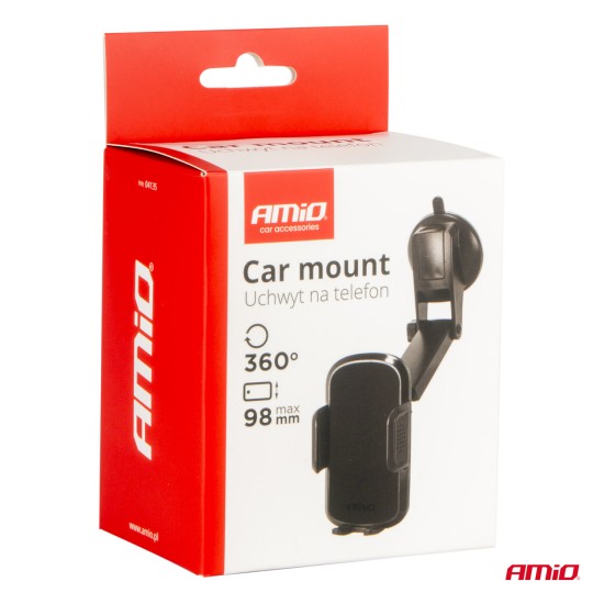 Amio - ΒΑΣΗ ΣΤΗΡΙΞΗΣ ΚΙΝΗΤΟΥ ΓΙΑ ΤΖΑΜΙ 360° ΜΕ ΡΥΘΜΙΖΟΜΕΝΟ ΜΠΡΑΤΣΟ - 1 τεμ. (04135/AM)