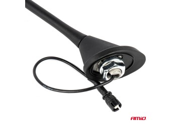 Amio - ΚΕΡΑΙΑ ΟΡΟΦΗΣ ANT11 45.4 cm ΜΕ ΚΑΛΩΔΙΟ 20cm ΚΑΙ ΦΙΣΑ RAKU-2 UNIVERSAL ΜΑΥΡΗ - 1 ΤΕΜ. (04155/AM)