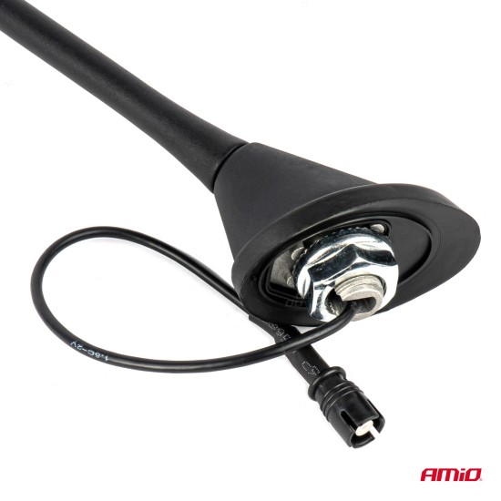 Amio - ΚΕΡΑΙΑ ΟΡΟΦΗΣ ANT11 45.4 cm ΜΕ ΚΑΛΩΔΙΟ 20cm ΚΑΙ ΦΙΣΑ RAKU-2 UNIVERSAL ΜΑΥΡΗ - 1 ΤΕΜ. (04155/AM)