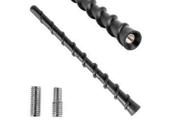 Amio - ΚΕΡΑΙΑ ΟΡΟΦΗΣ ANTM10 18cm ΜΕ 2 ΑΝΤΑΠΤΟΡΕΣ 5-6mm ΜΑΥΡΗ - 1 ΤΕΜ. (04160/AM)