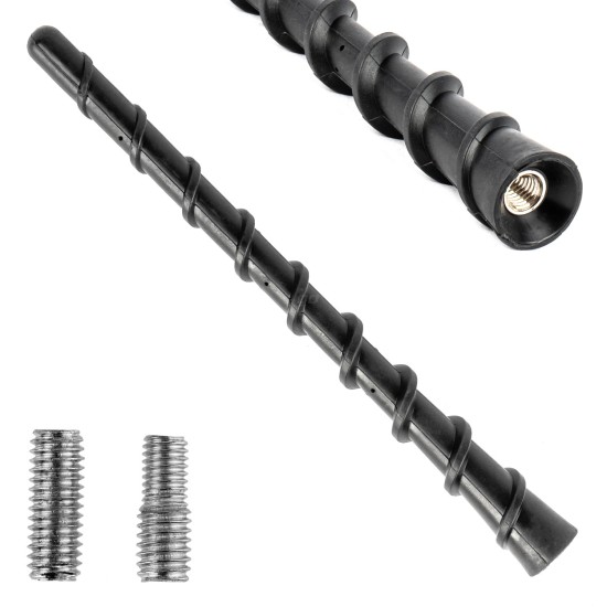 Amio - ΚΕΡΑΙΑ ΟΡΟΦΗΣ ANTM10 18cm ΜΕ 2 ΑΝΤΑΠΤΟΡΕΣ 5-6mm ΜΑΥΡΗ - 1 ΤΕΜ. (04160/AM)