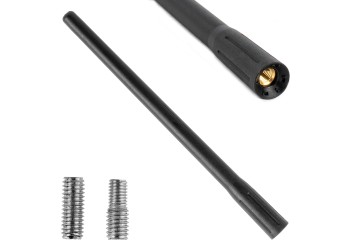 Amio - ΚΕΡΑΙΑ ΟΡΟΦΗΣ ANTM11 20cm ΜΕ 2 ΑΝΤΑΠΤΟΡΕΣ 5-6mm ΜΑΥΡΗ - 1 ΤΕΜ. (04161/AM)