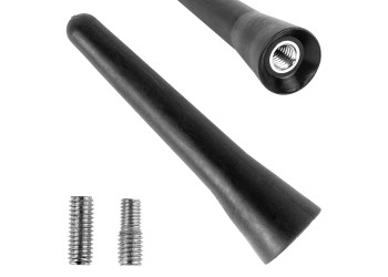 Amio - ΚΕΡΑΙΑ ΟΡΟΦΗΣ ANTM13 6.5cm ΜΕ 2 ΑΝΤΑΠΤΟΡΕΣ 5-6mm ΜΑΥΡΗ - 1 ΤΕΜ. (04164/AM)