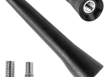 Amio - ΚΕΡΑΙΑ ΟΡΟΦΗΣ ANTM13 6.5cm ΜΕ 2 ΑΝΤΑΠΤΟΡΕΣ 5-6mm ΜΑΥΡΗ - 1 ΤΕΜ. (04164/AM)